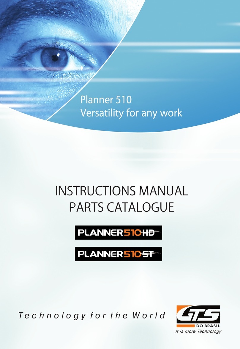 GTS PLANNER 510 HD instruction manual