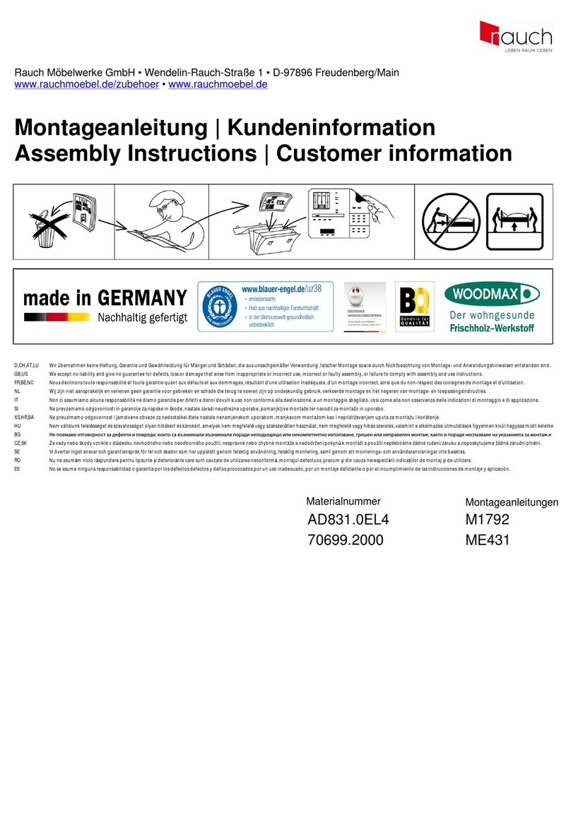 Rauch M1792 User manual
