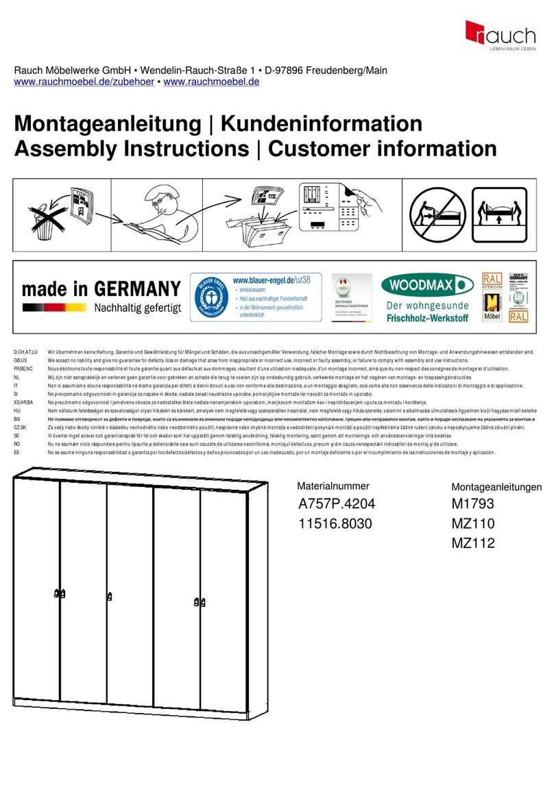 Rauch M1793 Assembly instructions