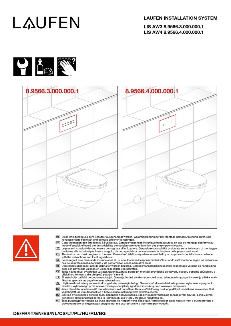Laufen LIS AW3 8.9566.3.000.000.1 User manual
