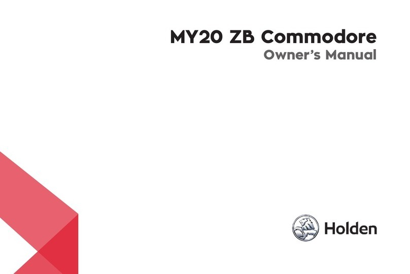 HOLDEN ZB Commodore 2020 owner's manual