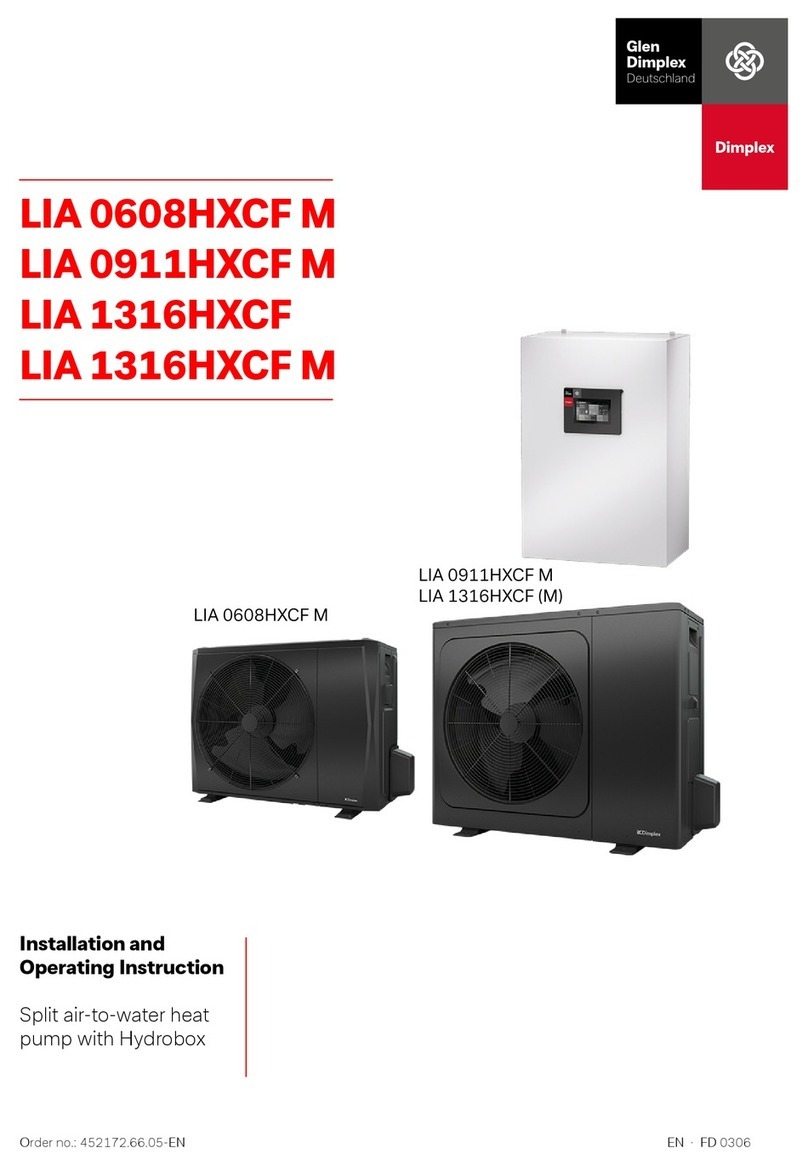 Dimplex LIA 0608HXCF M Installation and operating instruction