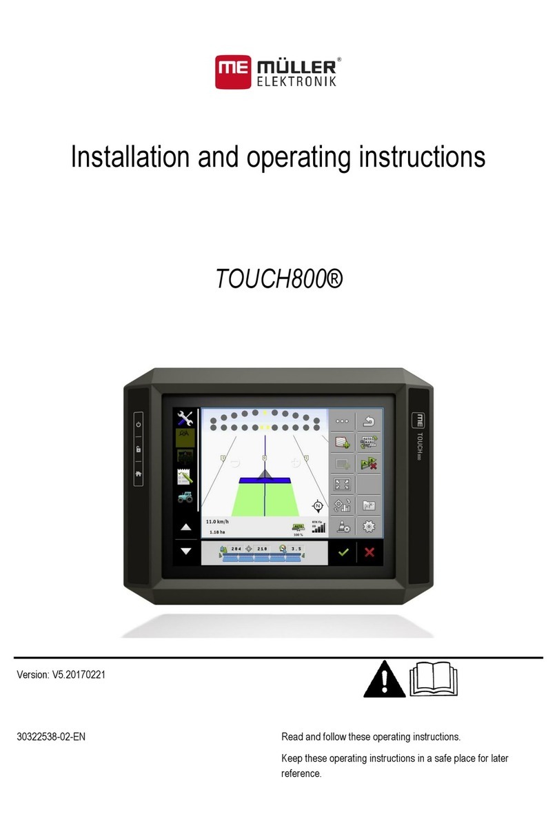 Müller-Elektronik TOUCH800 User manual