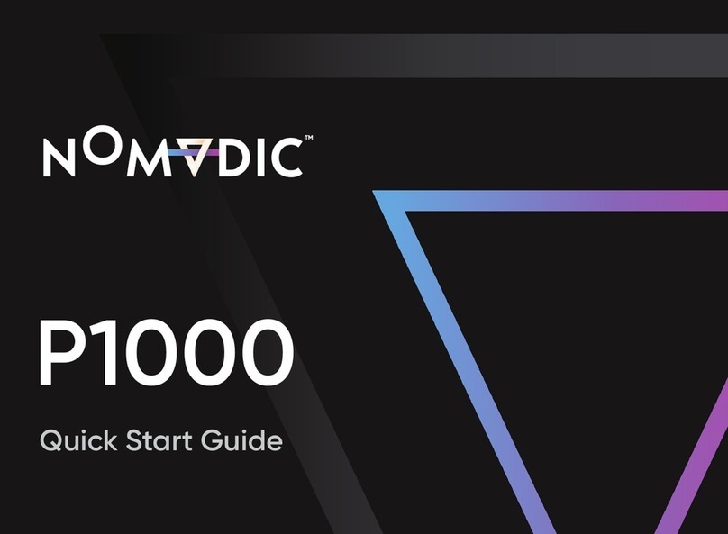 Nomadic P1000 User manual
