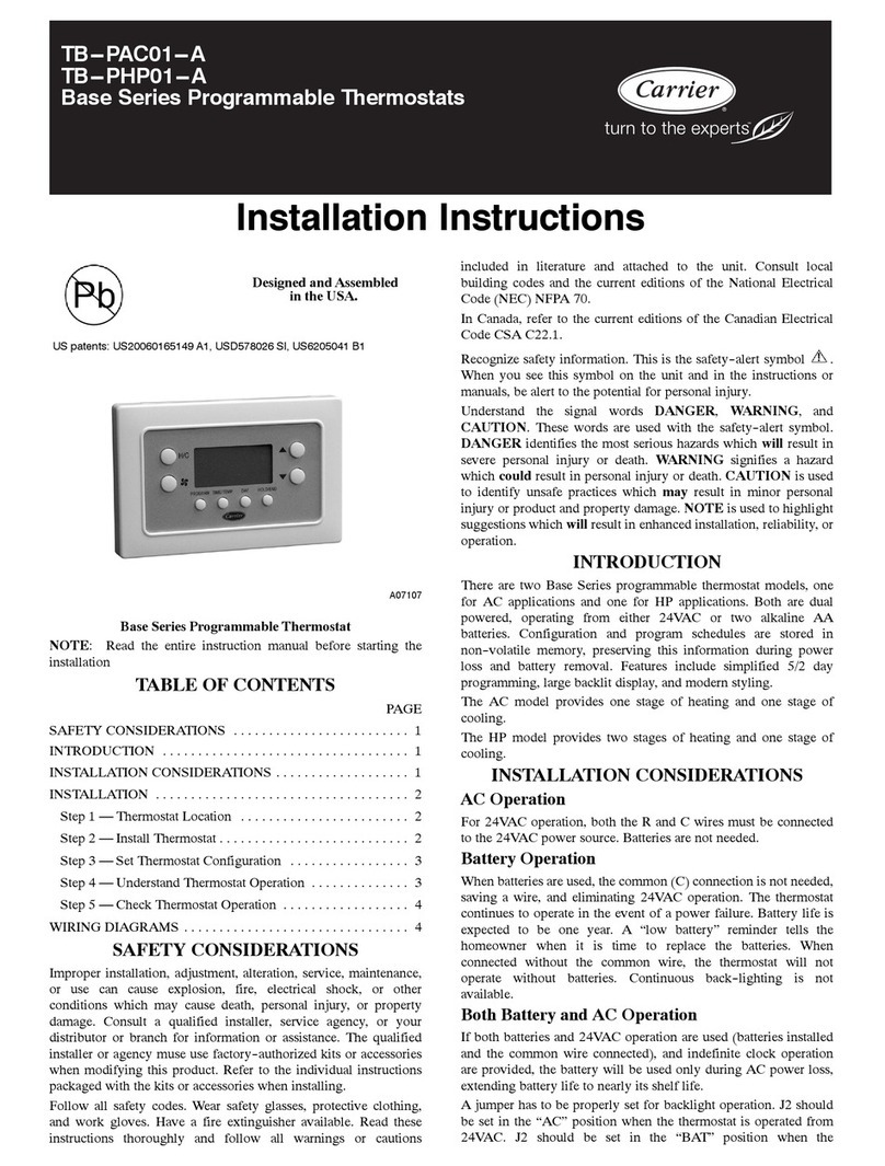 Carrier 52M Performance Series User manual