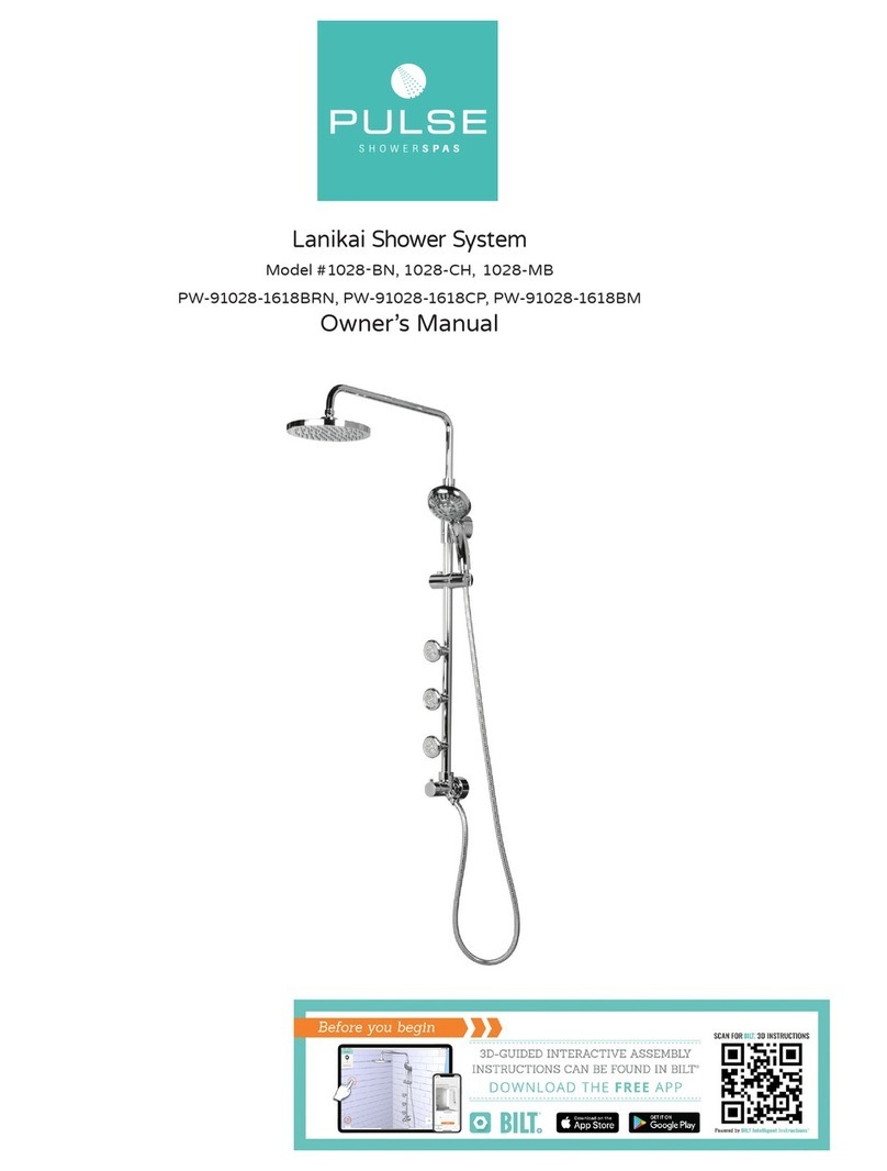Pulse Shower Spas Lanikai PW-91028-1618BRN User manual