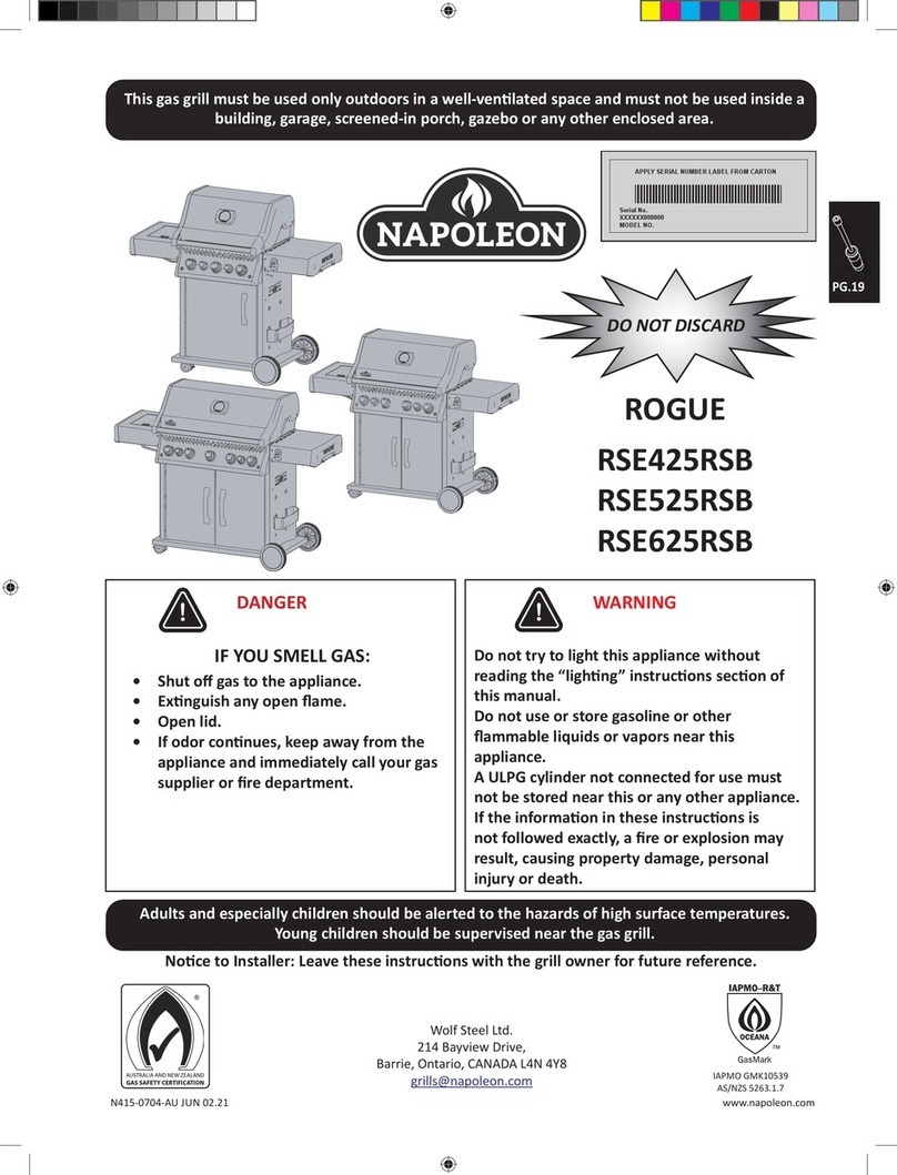 Napoleon ROGUE RSE425RSB User manual Napoleon ROGUE RSE425RSB User manual