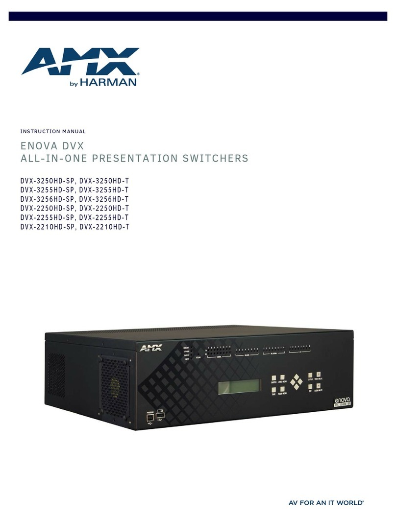 Harman AMX ENOVA DVX-3250HD-SP User manual