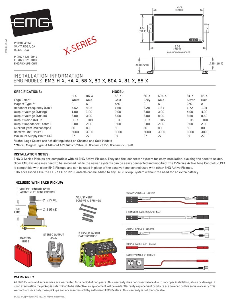 EMG EMG-H-X Installation information