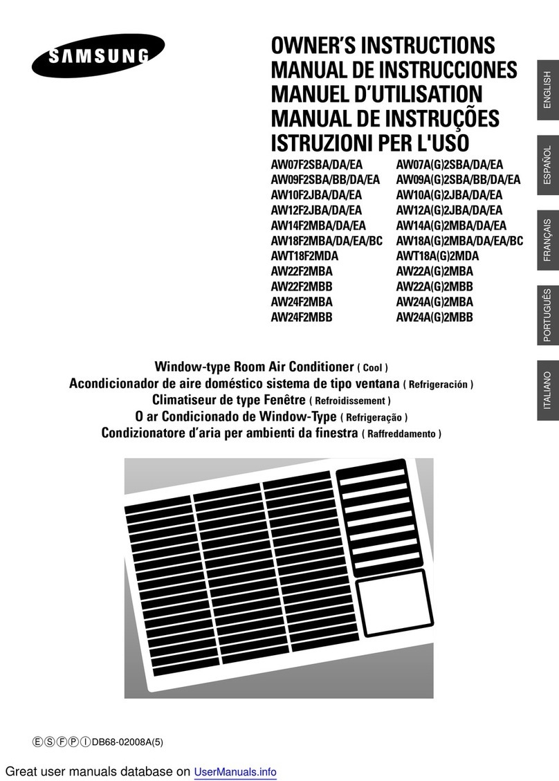Samsung AW07F2SBA User manual