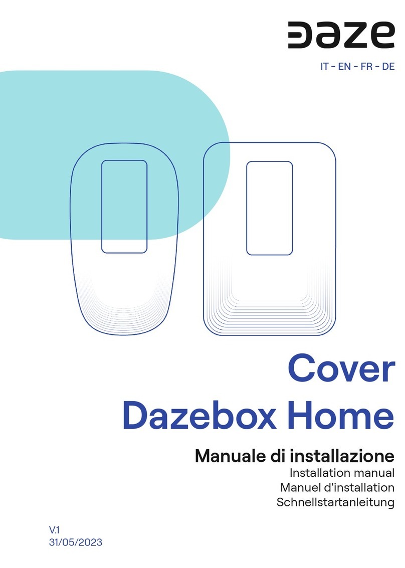 DazeTechnology Cover Dazebox Home installation manual