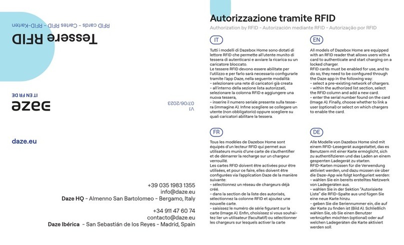 DazeTechnology Tessere RFID quick start guide