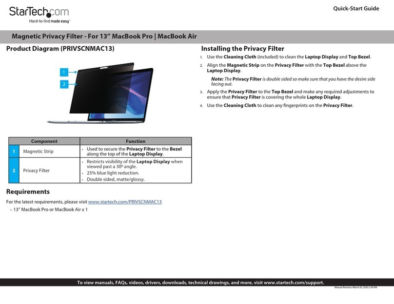 StarTech.com PRIVSCNMAC13 quick start guide