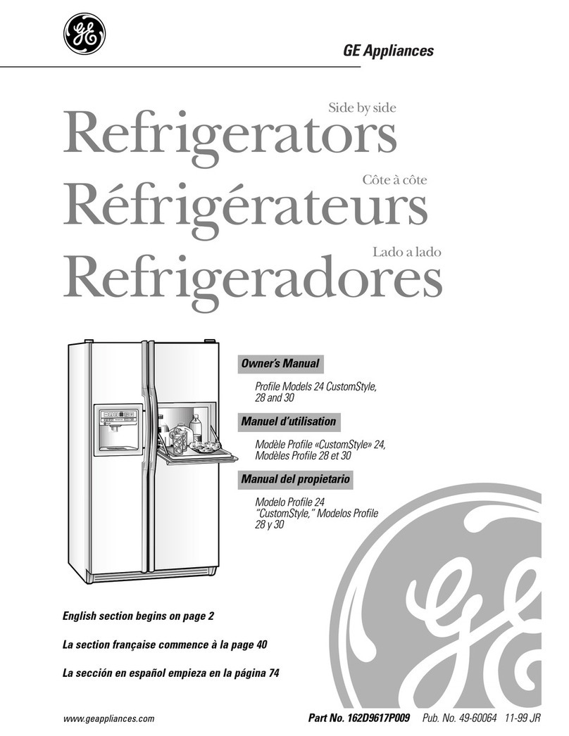 GE Profile TPS24PBDBS User manual