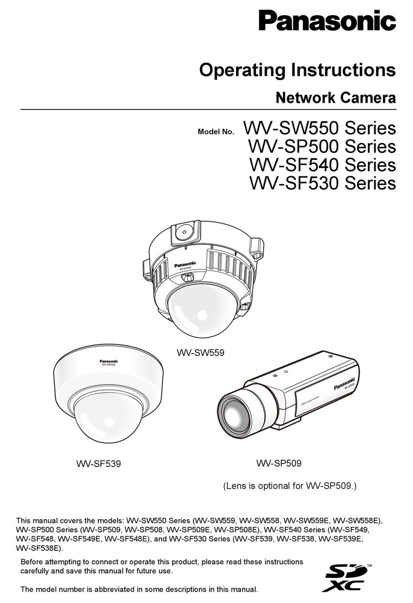Panasonic WV-SP500 Series User manual Panasonic WV-SP500 Series User manual