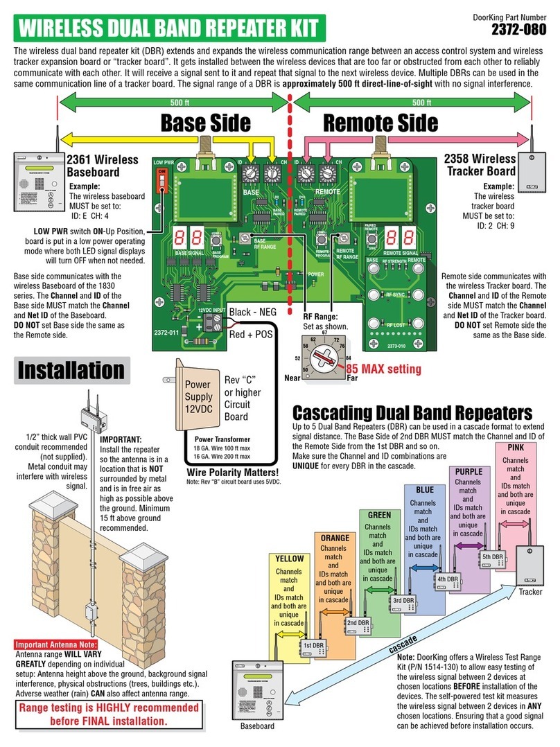 DoorKing 2372-080 User manual