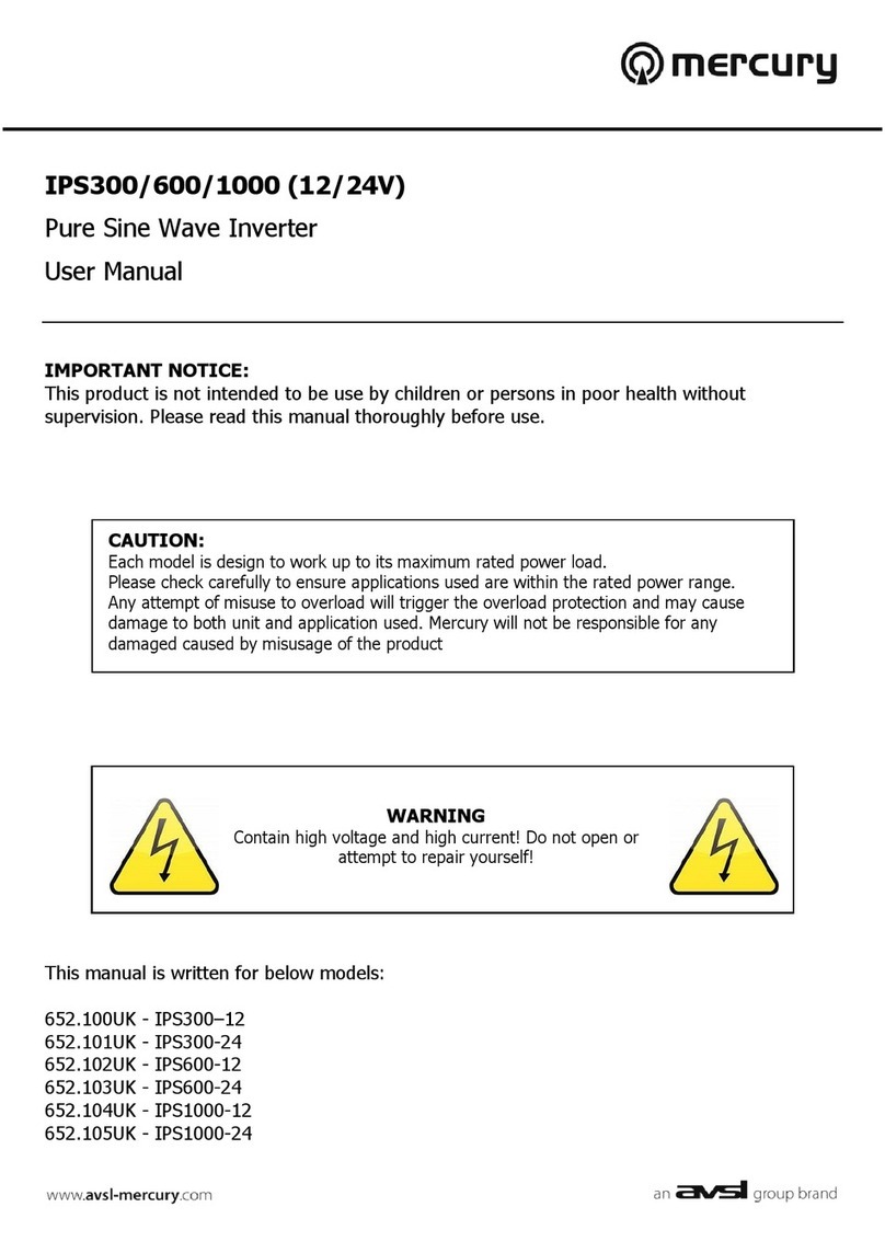 Avsl Mercury IPS300-12 user manual