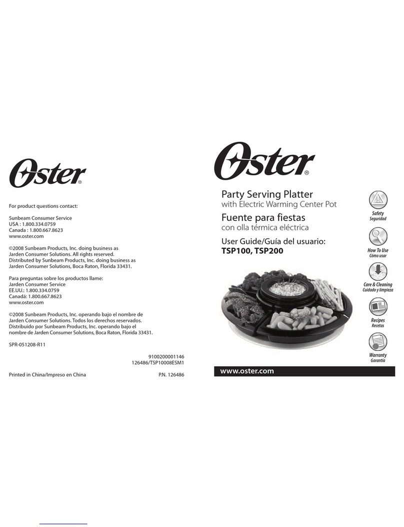 Oster TSP200 user guide