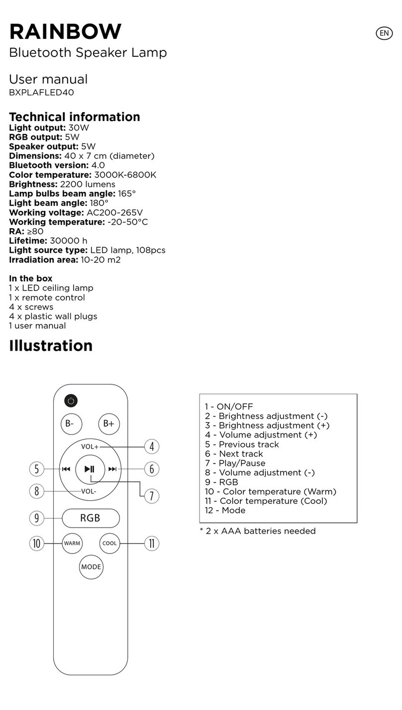 Rainbow BXPLAFLED40 user manual