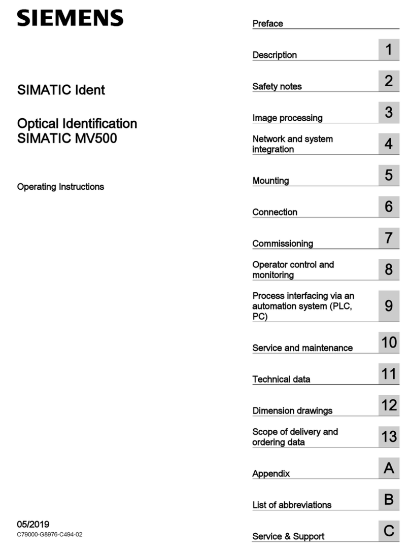 Siemens SIMATIC MV550 S User manual