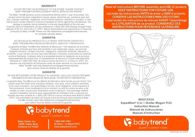 Baby Trend Expedition 2-in-1 Stroller Wagon PLUS WG01 A... instruction manual