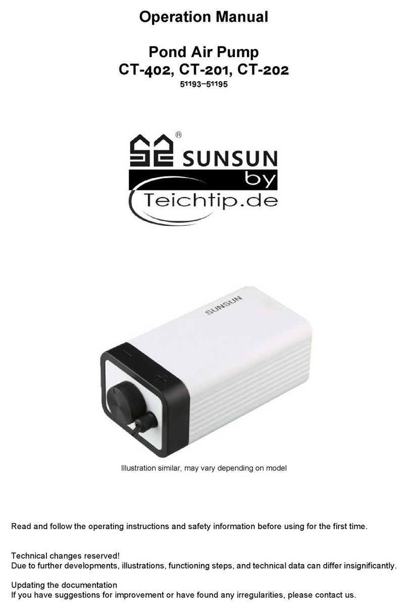 TeichTip Sunsun CT-402 Operation manual