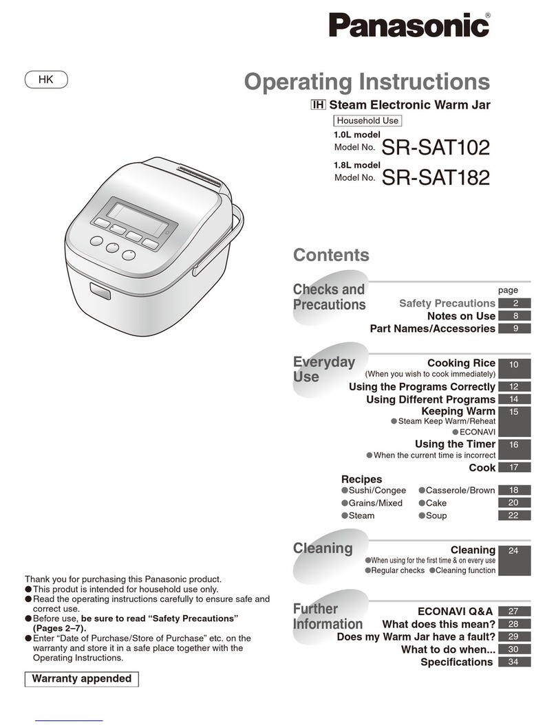 Panasonic SR-SAT18 operating instructions