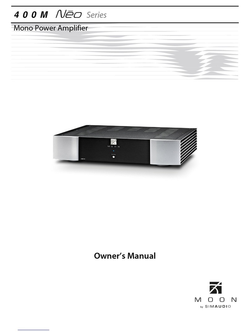Simaudio moon 400M Neo Series User manual