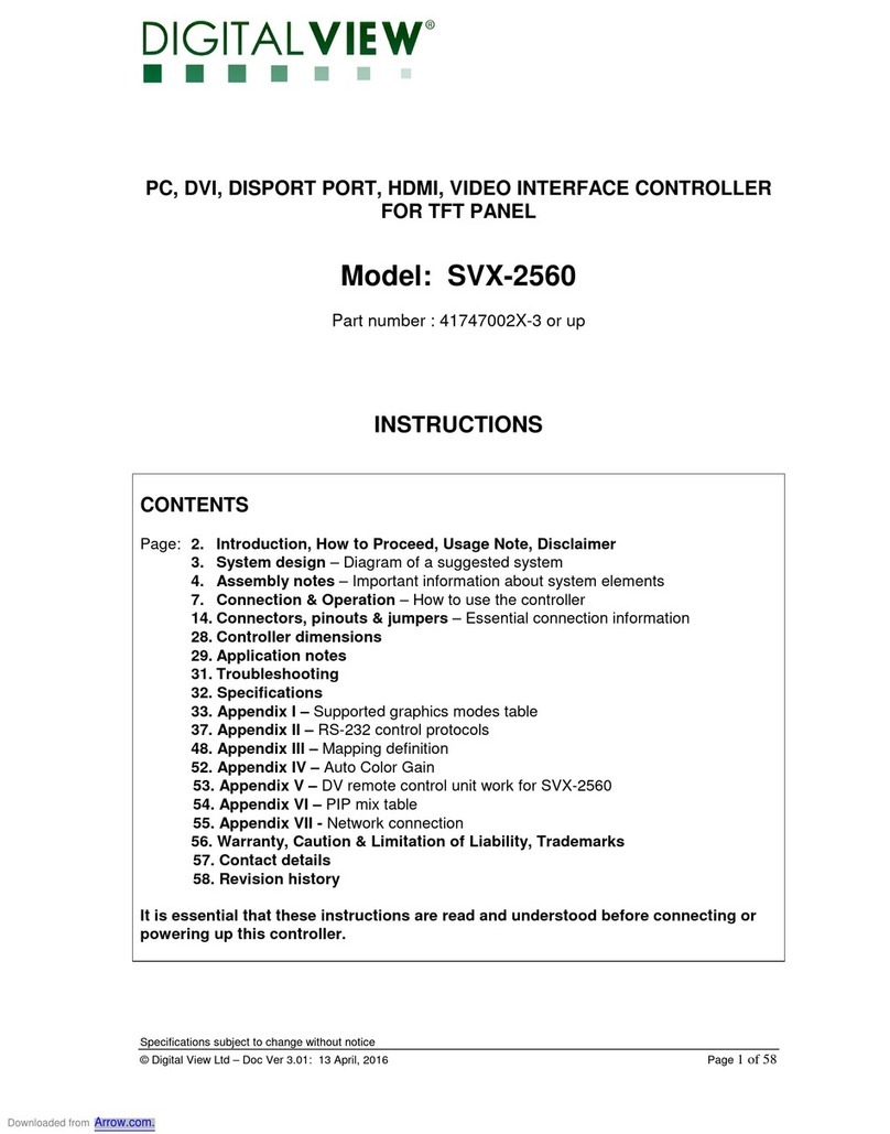 digitalview SVX-2560 User manual