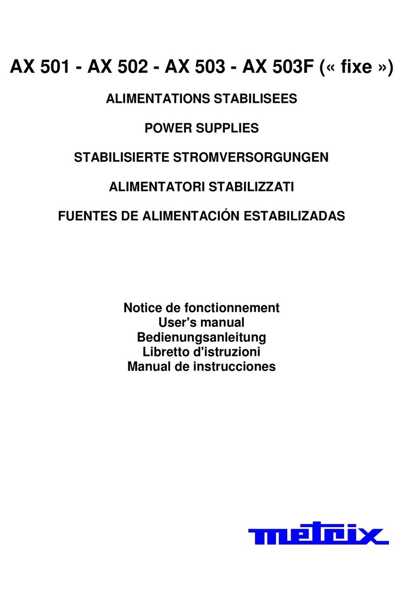Metrix AX 503F user manual