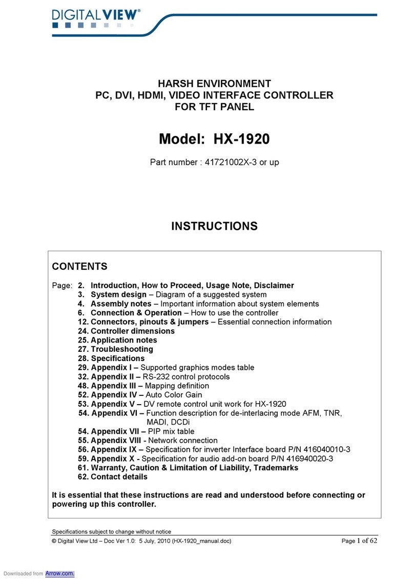 digitalview HX-1920 User manual