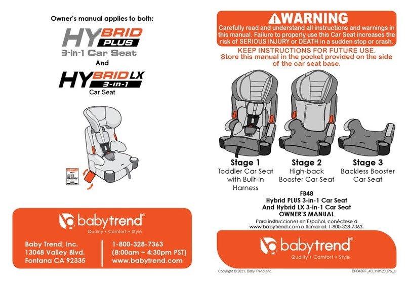 Baby Trend HYBRID PLUS User manual