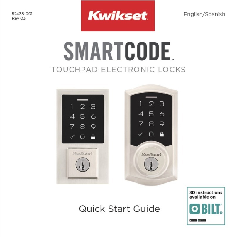 Kwikset SmartCode 9270CNT-514S User manual