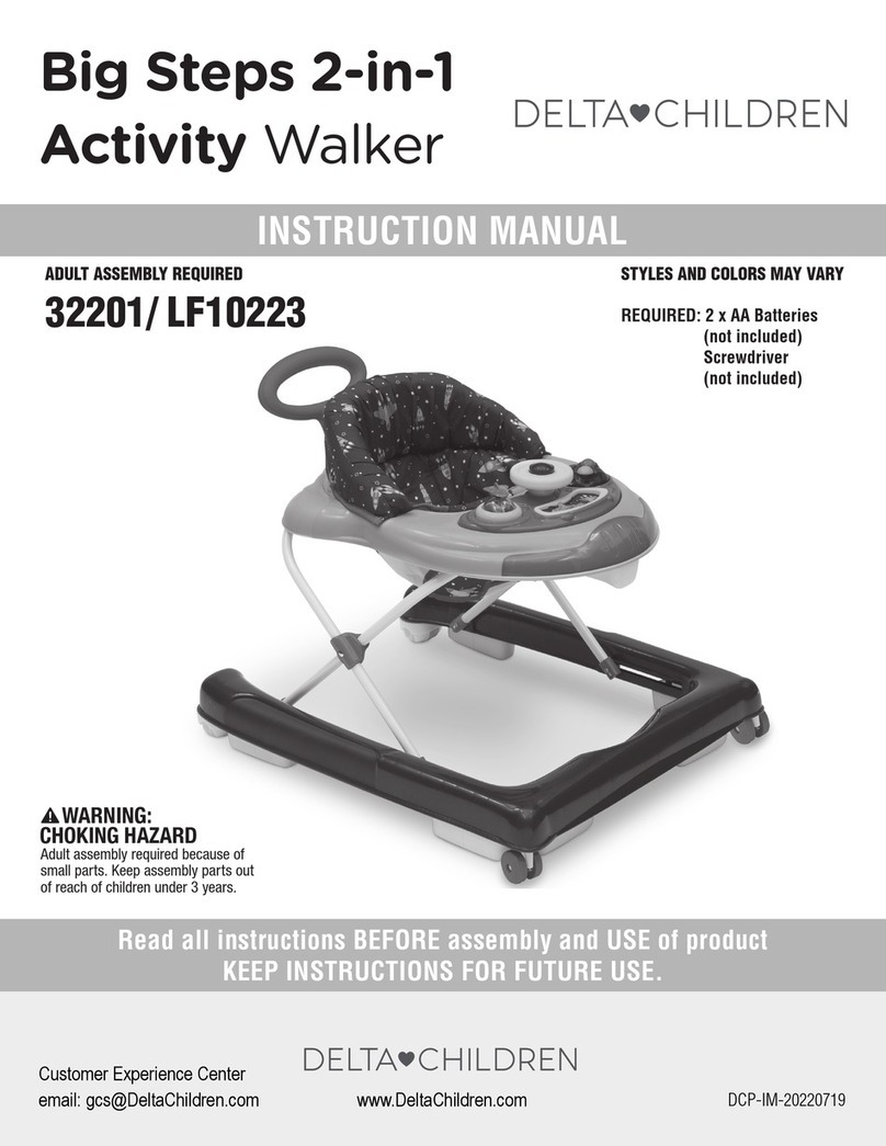 Delta Children Big Steps 2-in-1 Activity Walker User manual