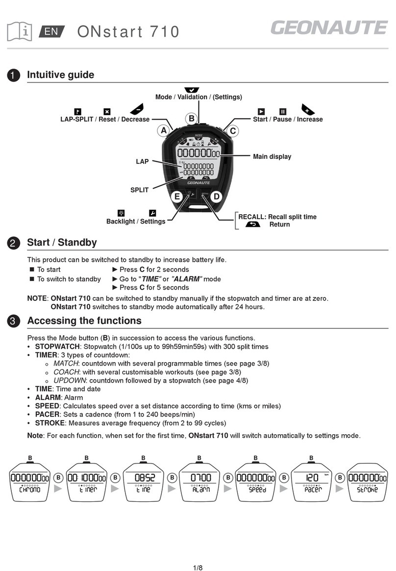 GEONAUTE ONstart 710 manual