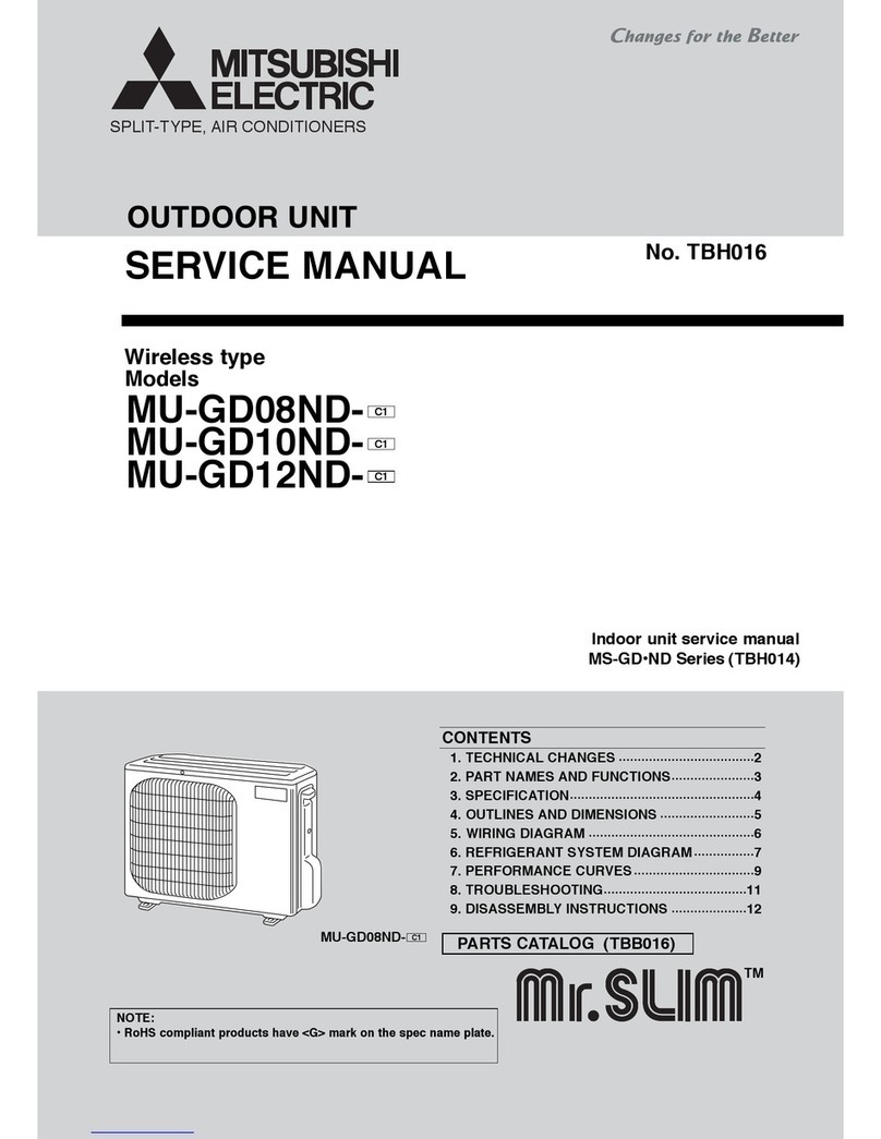 Mitsubishi Electric MU-GD08NDMU-C1 User manual