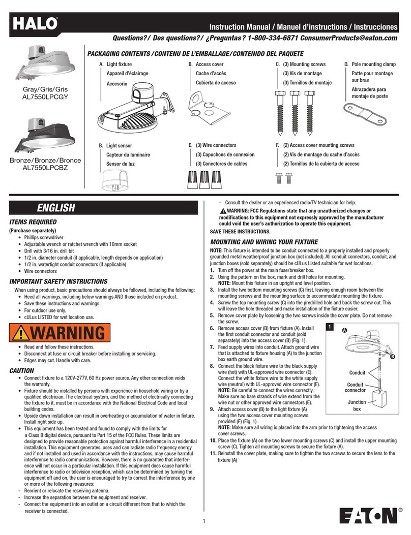 Halo AL7550LPC Series instruction manual