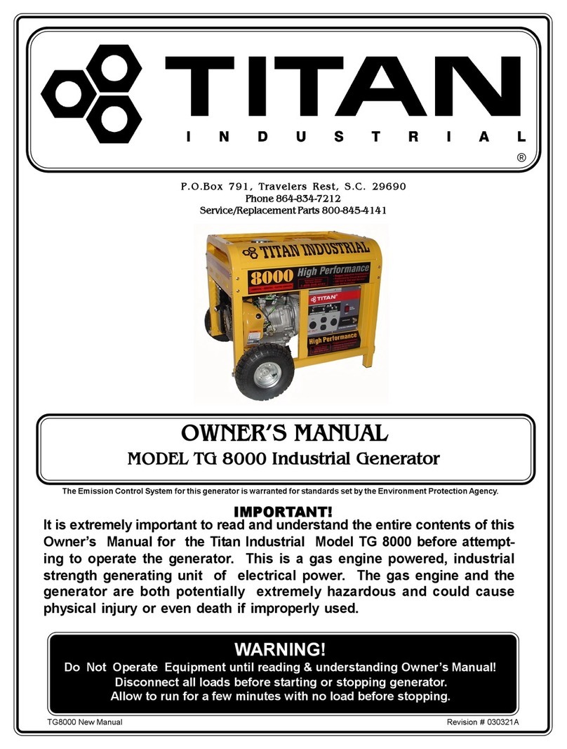 Titan TG 8000 owner's manual