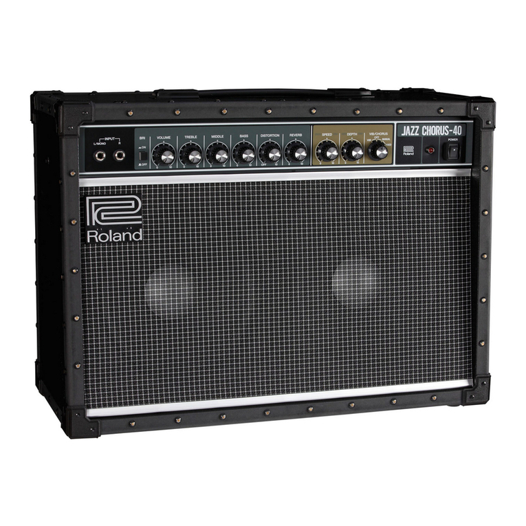 Roland JC-40 User manual Roland JC-40 User manual