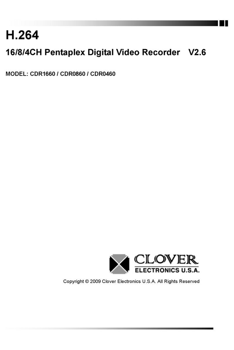 Clover CDR1660 User manual