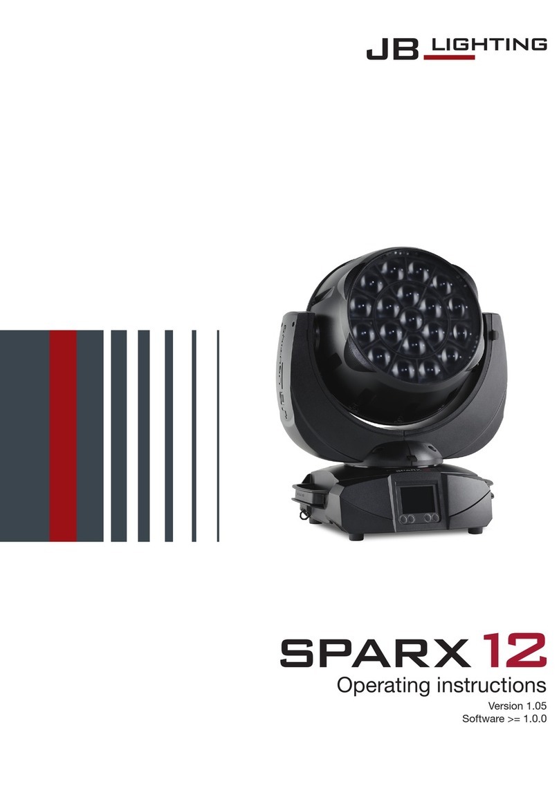 JB-Lighting SPARX 12 operating instructions