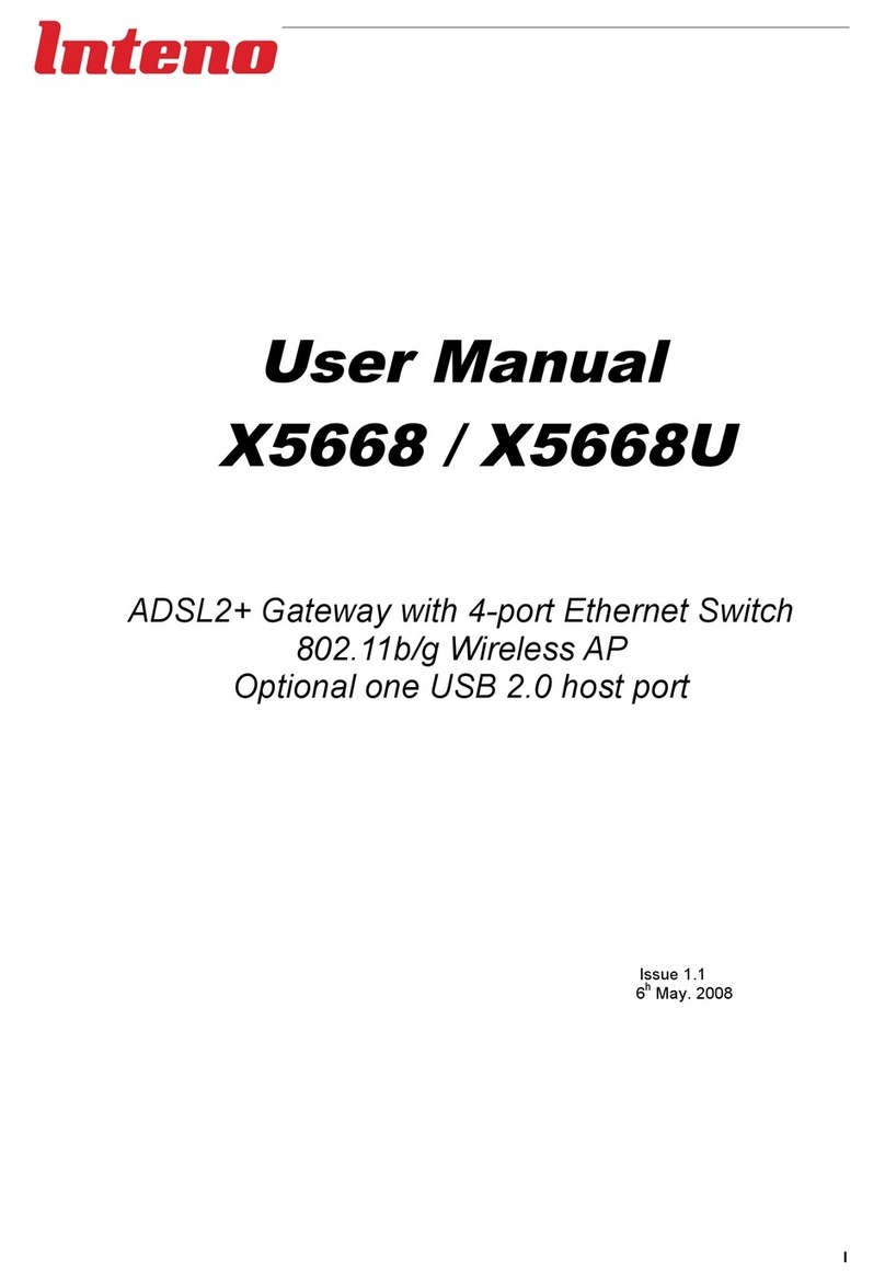 Inteno X5668 User manual
