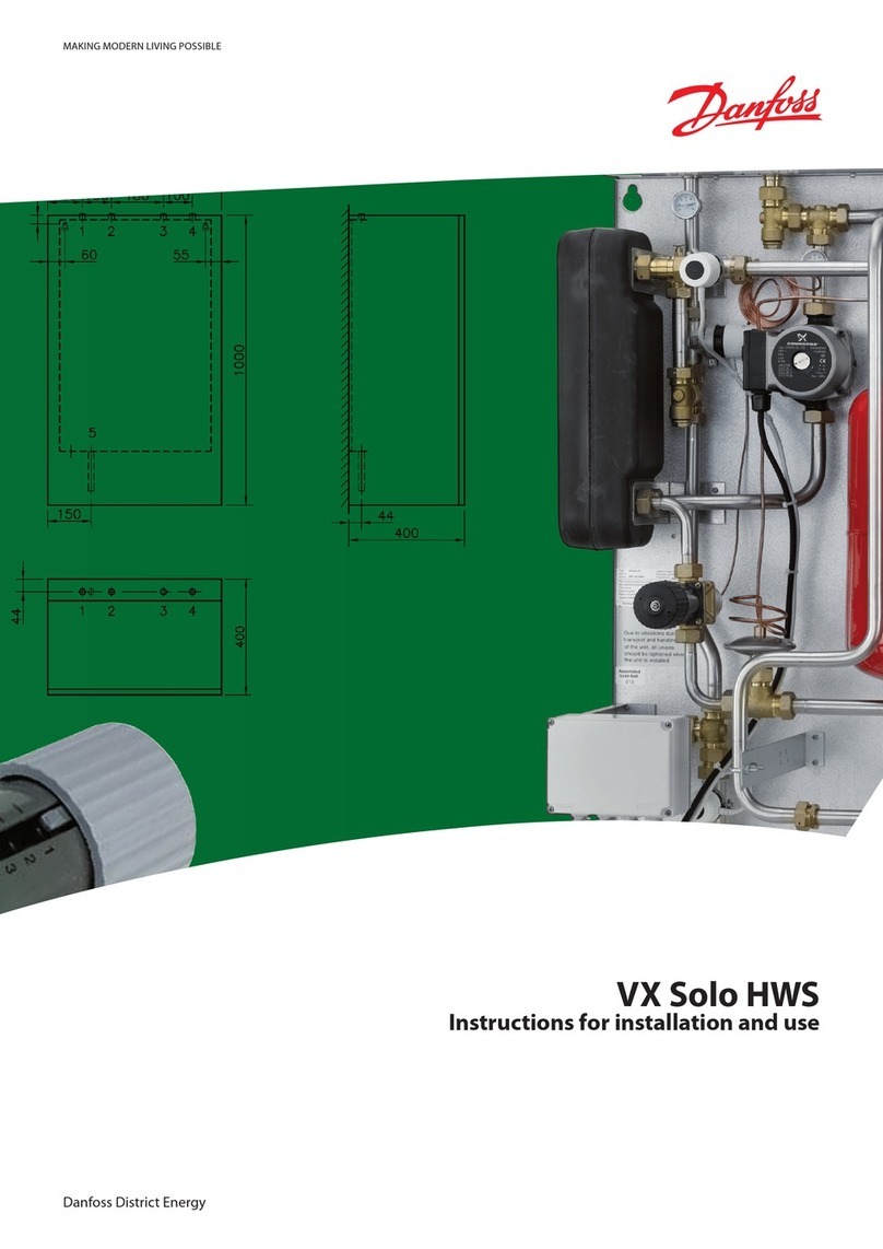 Danfoss VX Solo HWS User manual