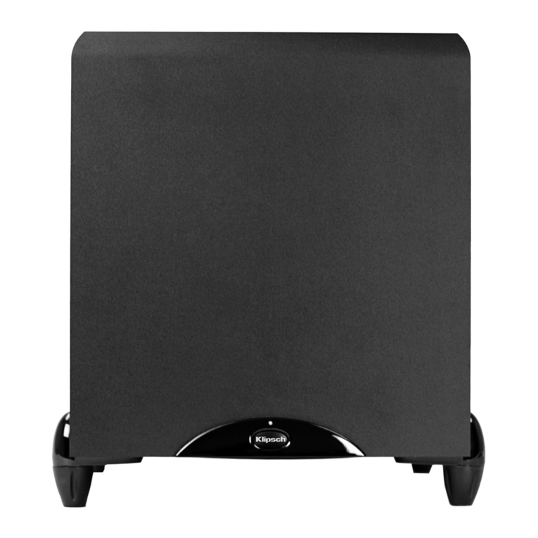 Klipsch Synergy SUB-12 user manual
