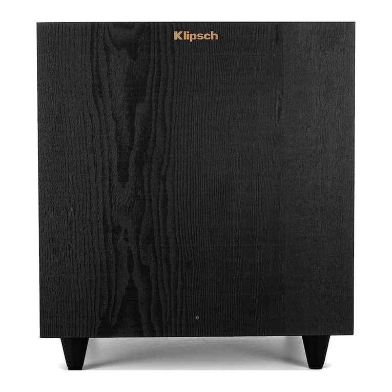Klipsch R-80SWi user manual
