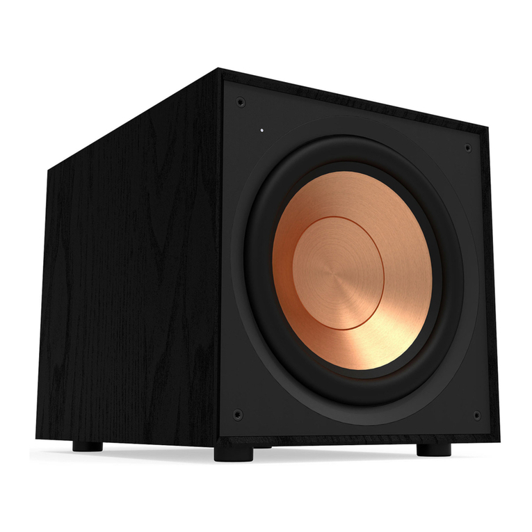 Klipsch R-101SW user manual