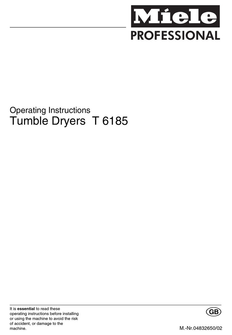 Miele professional T 6185 User manual