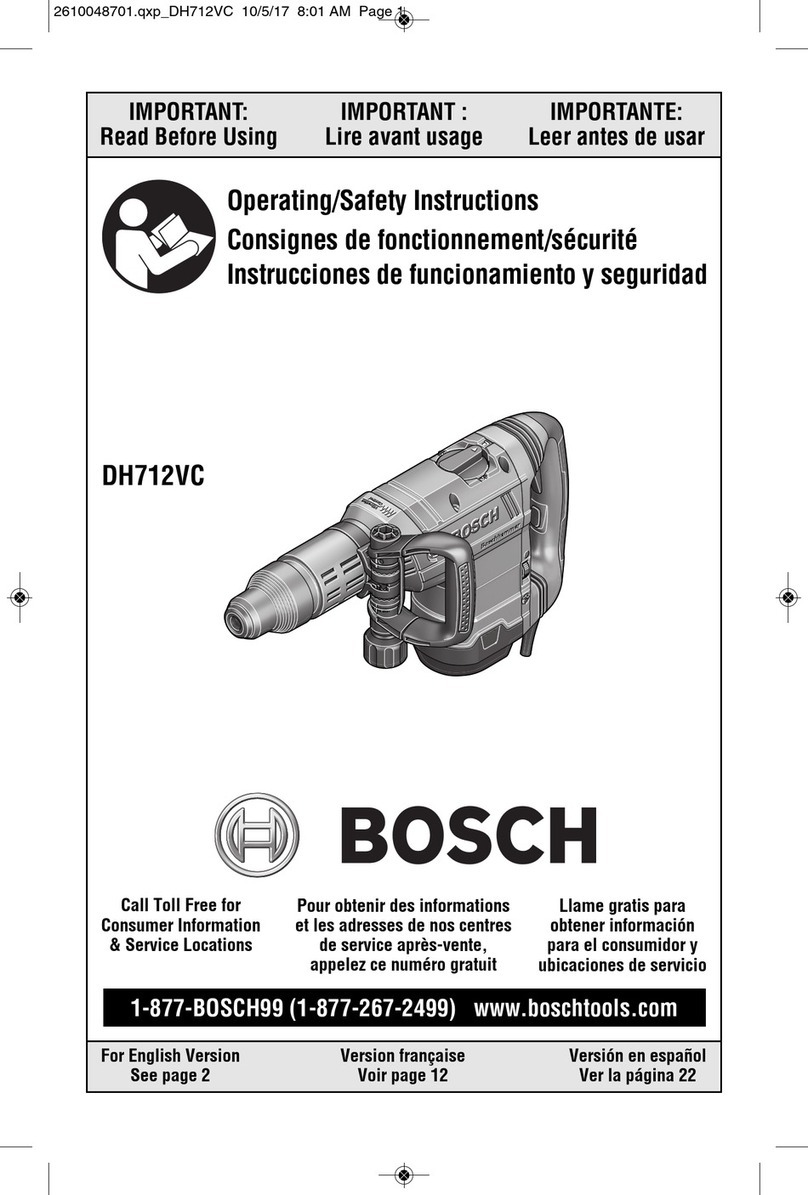 Bosch DH712VC Operating/safety instructions
