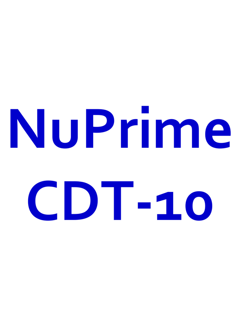 NuPrime CDT-10 manual