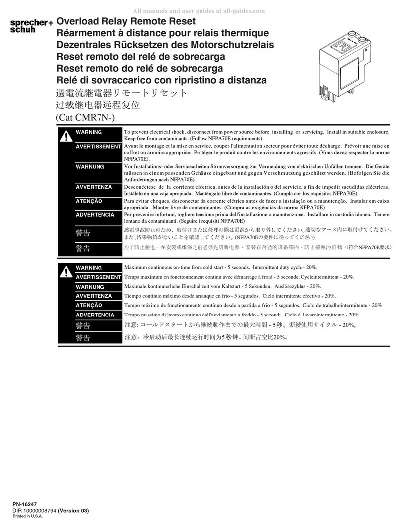 sprecher + schuh CMR7N Series quick start guide